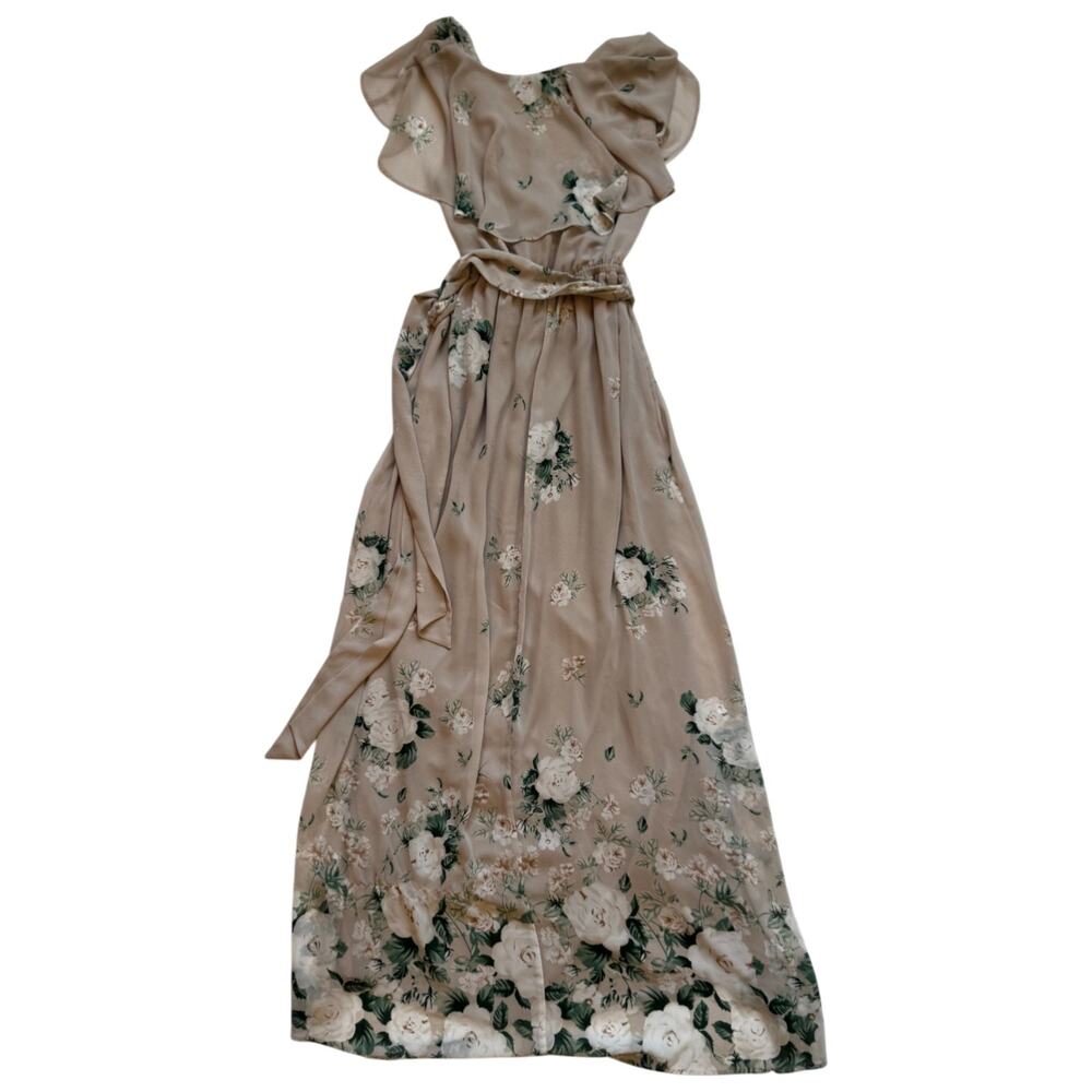 Show Me Your Mumu Audrey Maxi Dress Medium Bouquet Toss Floral Wrap Boho Garden - Picture 11 of 16